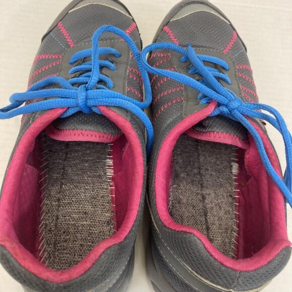 Vionic Alliance Shoes Sneakers Womens Size 8.5 Gray Pink Walking Orthotic Mesh - Picture 12 of 13